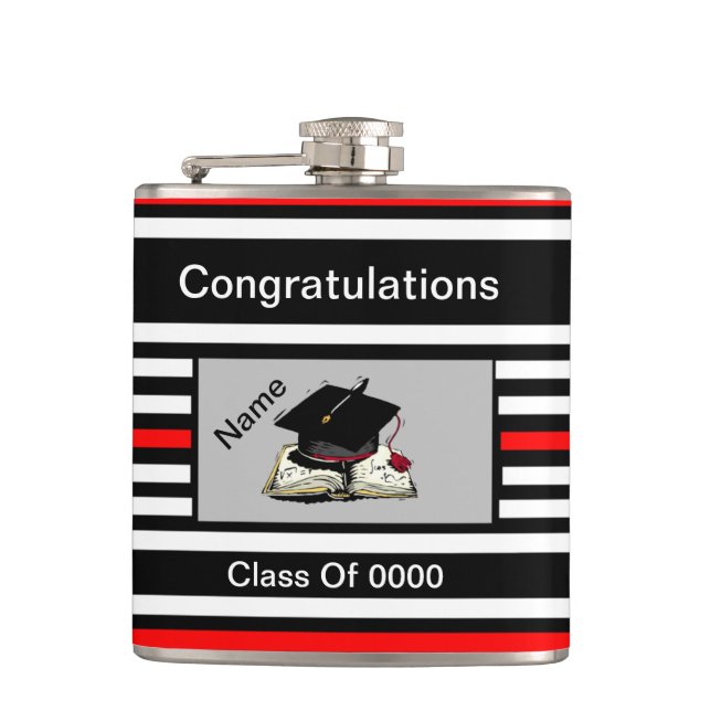 Graduation Gift Hip Flask (Front)
