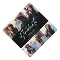 Graduation gift multi photo modern elegant script 