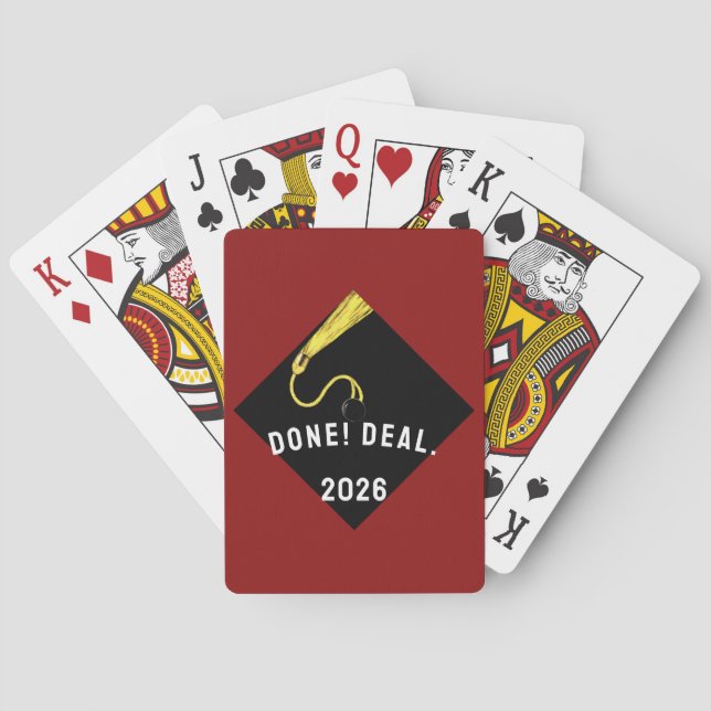 Graduation Gift Playing Cards (Back)