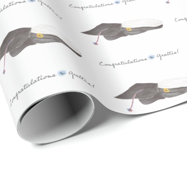 Graduation Gift Wrap for Swedish-American Students (Roll Corner)