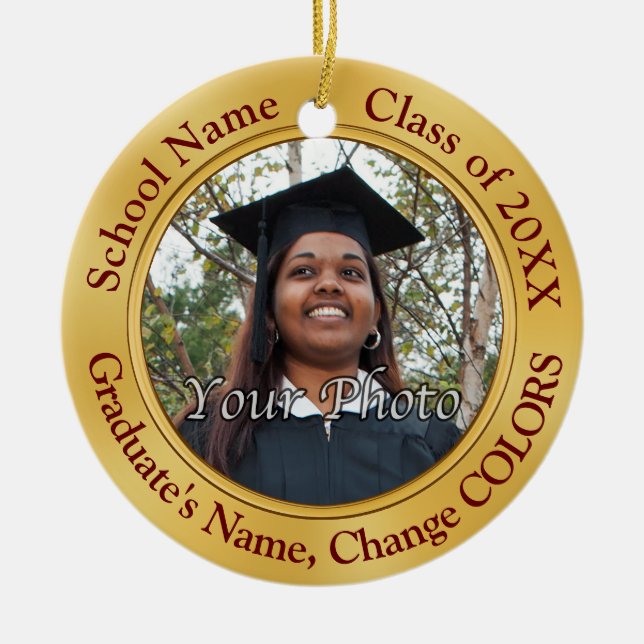 Graduation Gifts, PHOTO Graduation Ornament (Front)