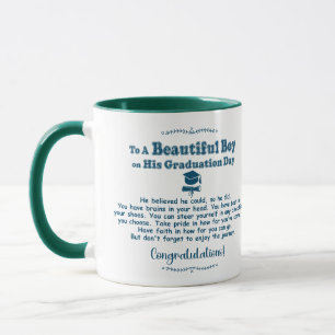 Graduation Gifts To A Beautiful Boy Class Of 2026 Mug