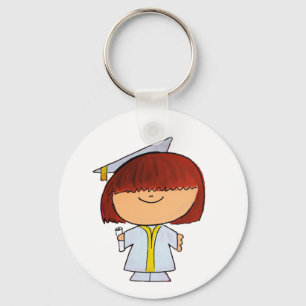 Graduation Girl Keychain