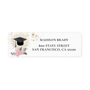 Graduation Gold Class of 2021 Return Adresse