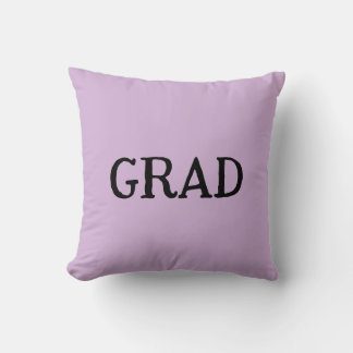 Graduation grad name purple pastel congrats 20XX n Throw Pillow