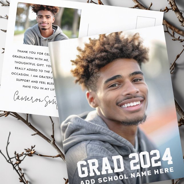 Graduation grad year photo graduate postcard (Graduation grad year photo graduate postcard)