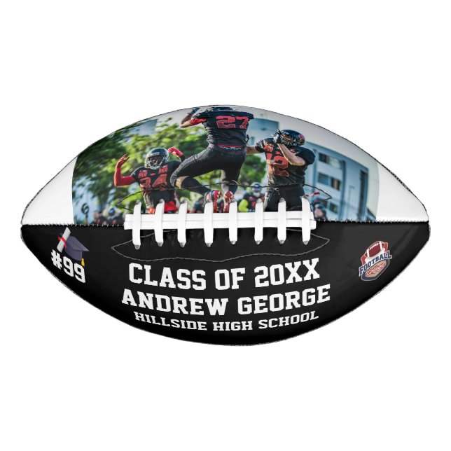 Graduation Graduate Grad Senior Night Class Of  Football (Front)