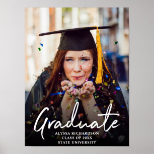 Graduation Graduate Photo Typography Poster V2