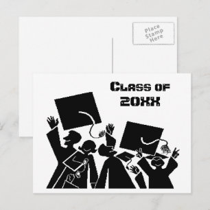 Graduation Group Class of 20XX Announcement Postcard
