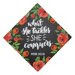 Graduation Handwritten   Inspirational Script Cap Topper
