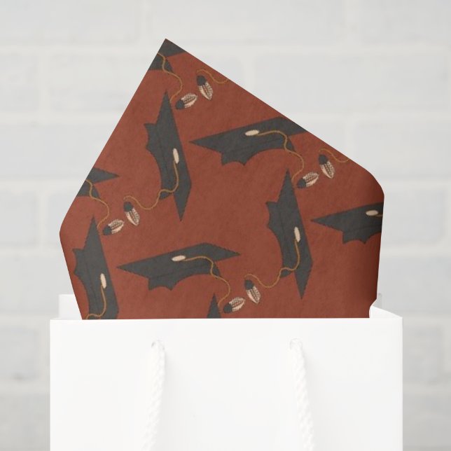 Graduation hat pattern Party fun tissue paper (Gift Bag)