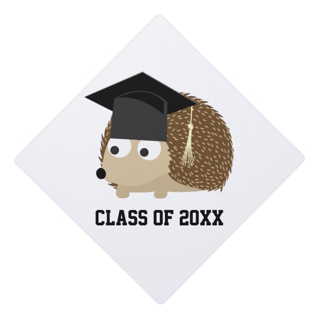 Graduation Hedgehog Cap Topper (Front)
