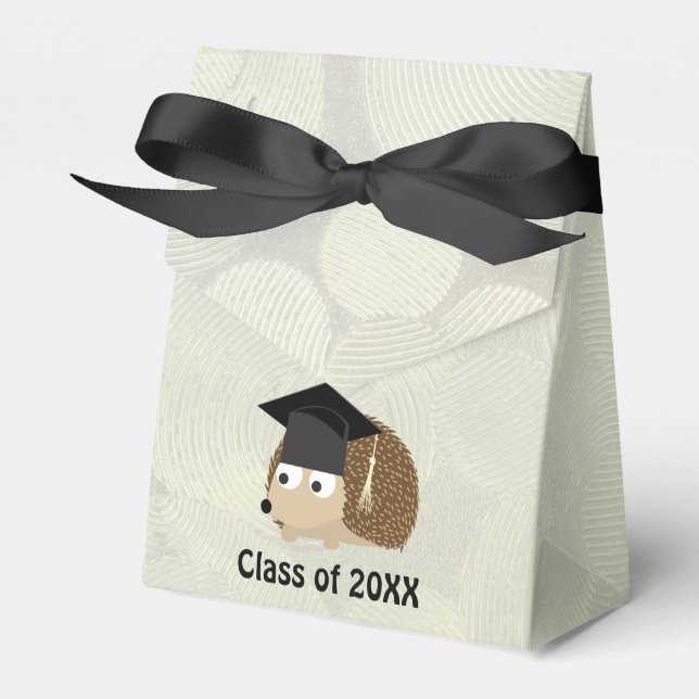 Graduation Hedgehog Favor Box (Front Side)
