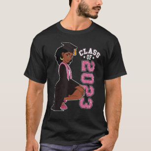 Graduation Her Seniors Class of 2023 Black Girl M T-Shirt