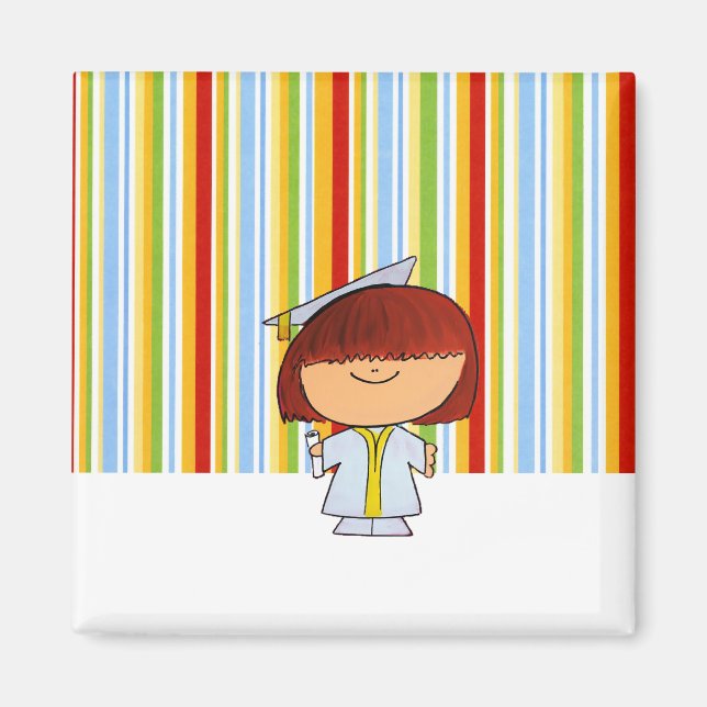 Graduation Imagination Colours Magnet (Front)
