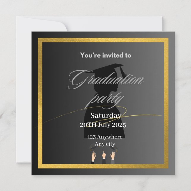 Graduation invitation  (Front)