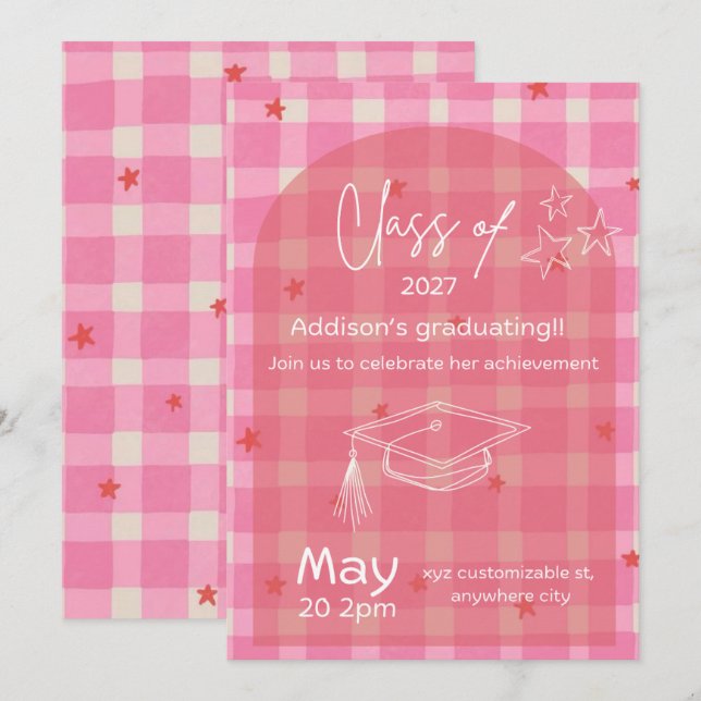 Graduation invitation (Front/Back)