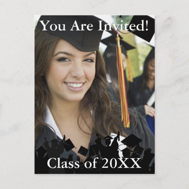 Graduation Invitation Class of Enter Current Year (Front)