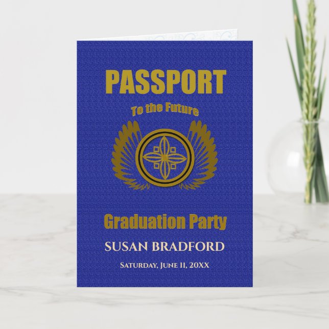 GRADUATION INVITATION - PASSPORT - 2015 (Front)