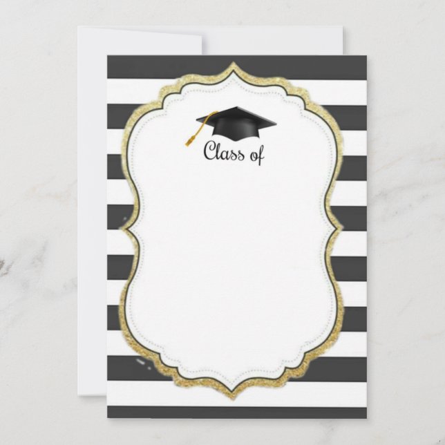 Graduation invitation template (Front)