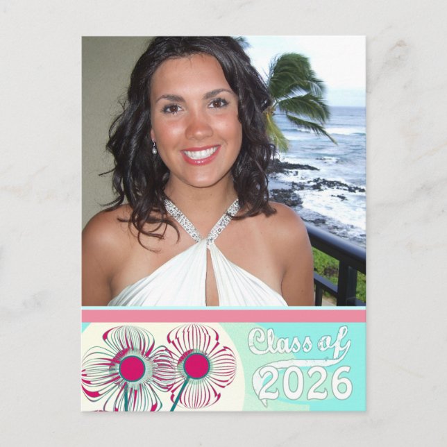 Graduation Invitation-Use new design below Invitation Postcard (Front)
