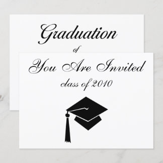 Graduation Invitations with Custom Date