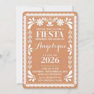 Graduation Invite Papel Picado Class of 2026