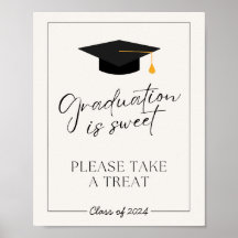 Graduation is Sweet Table Sign