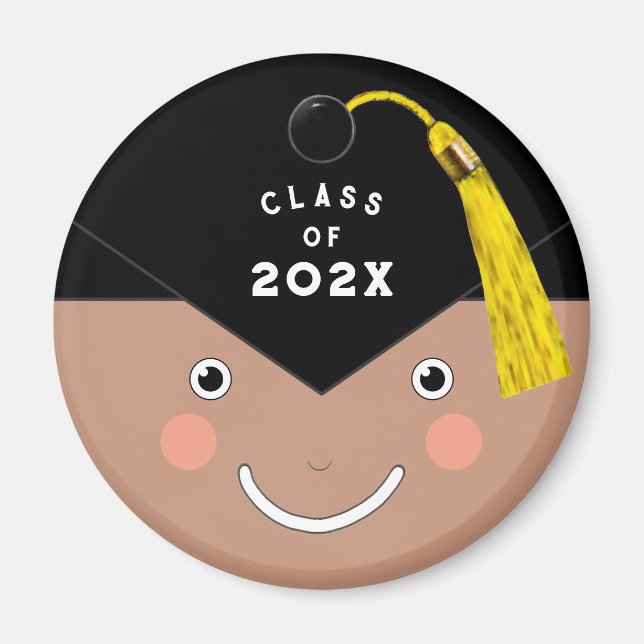Graduation Keepsake Gift Button Magnet (Front)