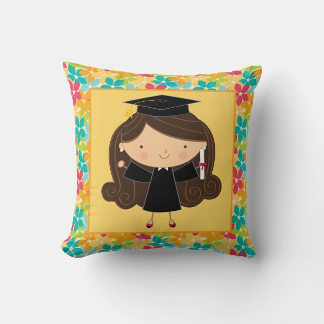 Graduation Keepsake Gift Throw Pillow Gift (Front)