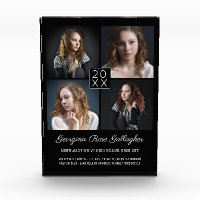 Graduation Keepsake Modern Photo Collage Classy Bk