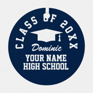 Graduation keepsake ornament with custom photo