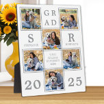 Graduation Keepsake Unique Photo Collage Plaque<br><div class="desc">Celebrate your graduate and give a special personalized gift with this custom photo collage graduation plaque. This unique photo collage graduate plaque is will be a treasured keepsake. Customize with 6 of your favourite senior or college photos, and personalize with graduating year, monogrammed name, high school or college. See 'personalize...</div>