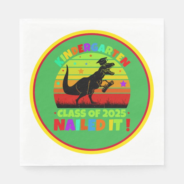 Graduation Kindergarten Class 2025 Napkin (Front)