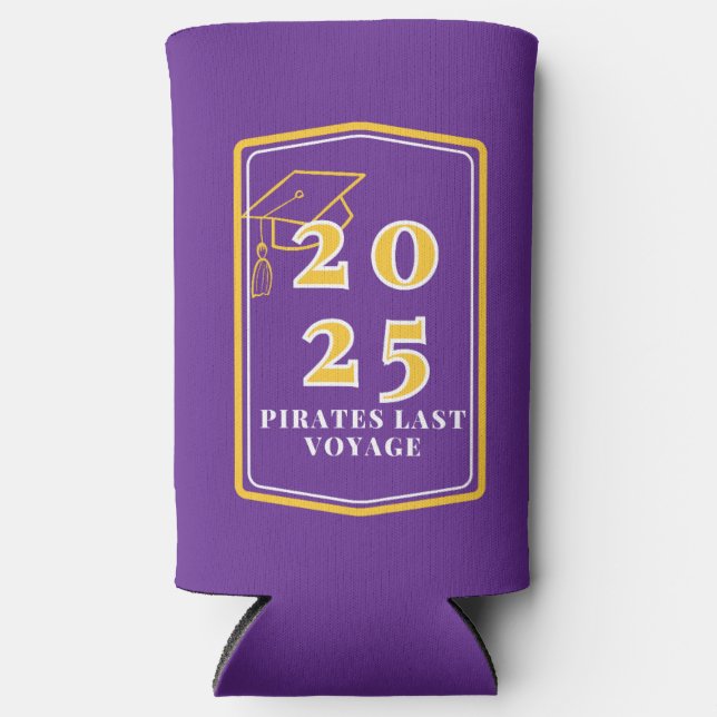 Graduation Koozie - Purple (Front)