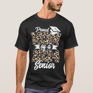 Graduation Leopard Proud Mom of a 2024 Senior Cla T-Shirt