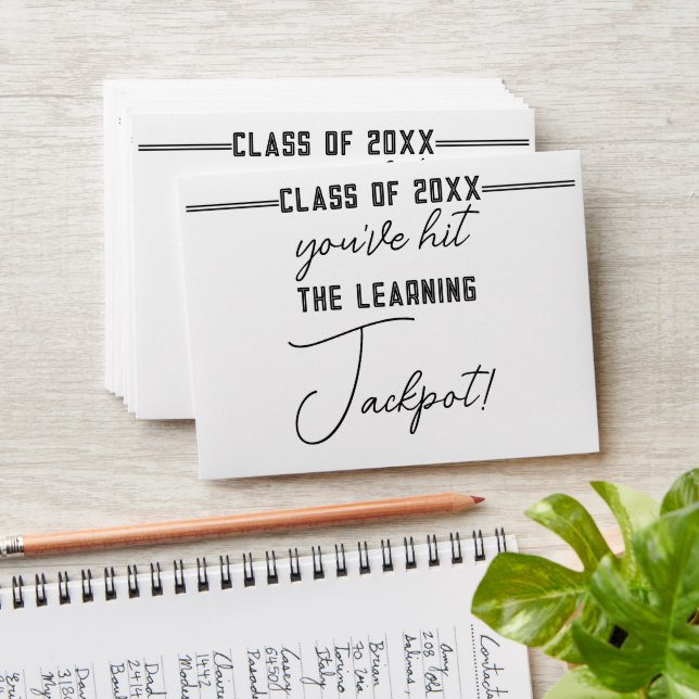 graduation lottery ticket party favor class of  envelope (Stacked)