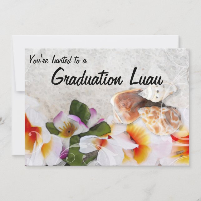Graduation Luau Open House Invitation (Front)