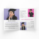 Graduation Magazine Booklet 4 Pages Fun Modern