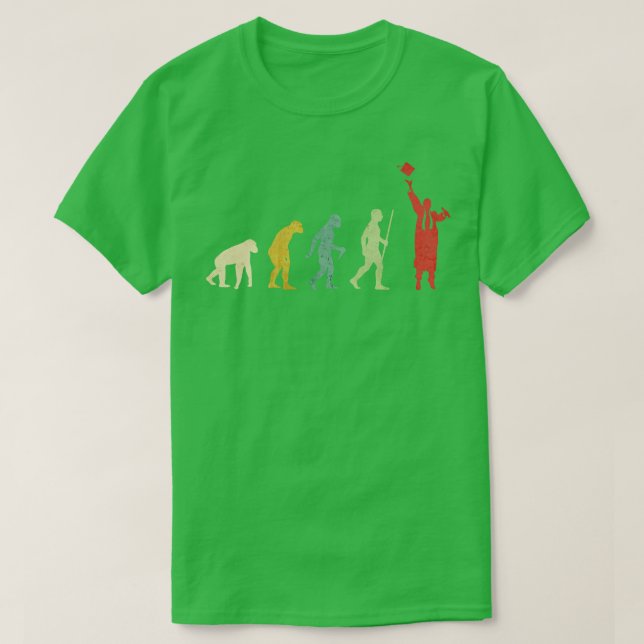 Graduation Male Evolution  T-Shirt (Design Front)