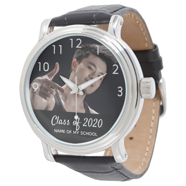 Graduation man photo graduate student class watch (Angled)