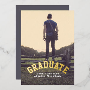 Graduation Masculine Modern Personalized