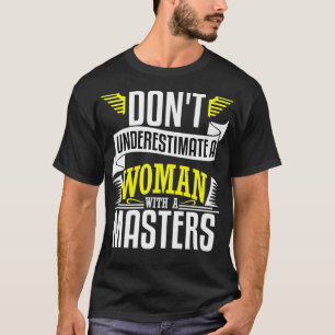 Graduation Masters Degree Women Funny  MSW MBA Gif T-Shirt