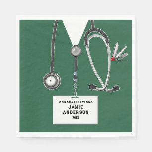 Graduation Medical School Napkins