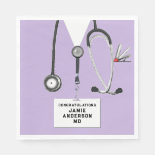 Graduation Medical School Party Napkins