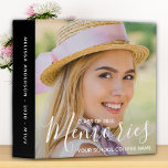 Graduation Memories Graduate Photo Album Binder<br><div class="desc">Celebrate your graduate and give a special personalized gift with this custom photo graduation photo album scrapbook. This unique graduate photo album binder will be a treasured keepsake. Customize with your favourite senior or college photos, front and back , and personalize with graduating year, high school or college, and name....</div>