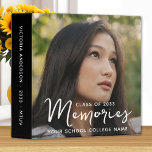 Graduation Memories Modern Graduate Photo Album  Binder<br><div class="desc">Looking for a modern, elegant and simple way to preserve your graduation memories? Look no further than this exquisite photo album! Designed with the graduate in mind, this 3 ring binder scrapbook allows you to easily organize and showcase your favourite pictures, keepsakes and memories from your high school, college or...</div>