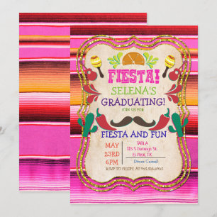 Graduation Mexican Fiesta Invitation
