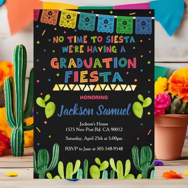 Graduation Mexican Fiesta Invitation Grad Party (Creator Uploaded)