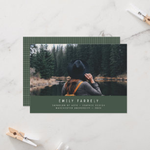 Graduation modern minimal elegant stylish green